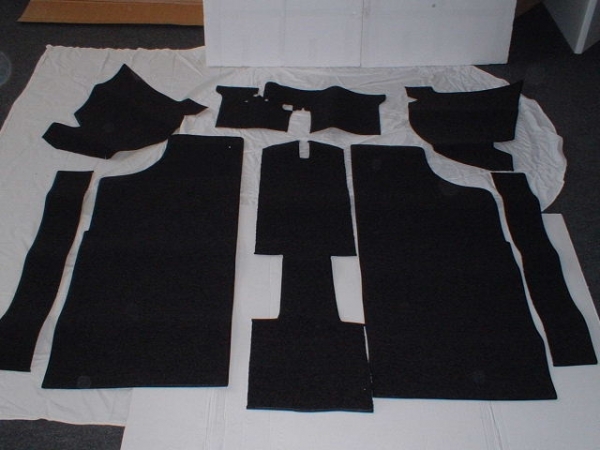 Carpet set black NSU Prinz 4