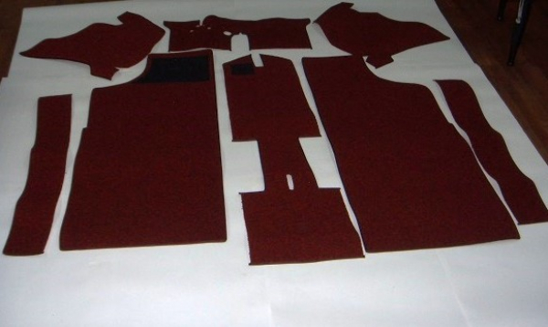 Carpet set red sling NSU Prinz 4