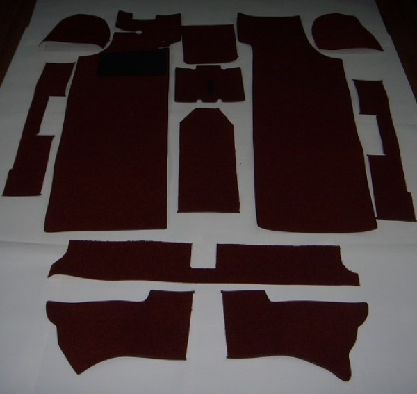 Carpet set red sling NSU Prinz 1200c, Typ 110