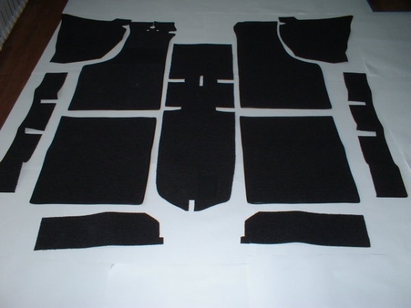 Carpet set gray NSU Prinz 1000, TT