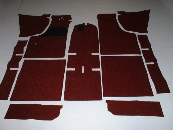 Carpet set red, sling NSU Prinz 1000, TT