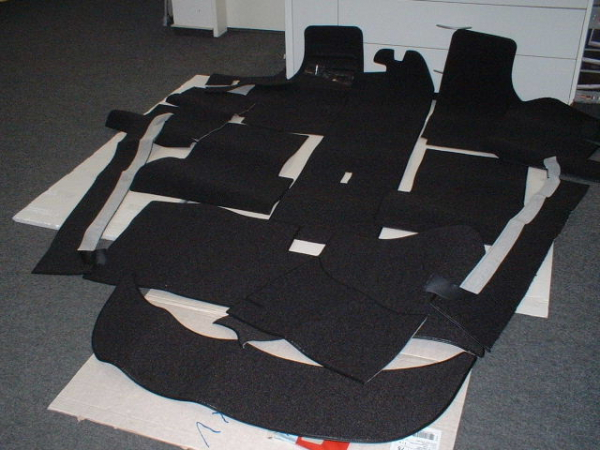 Carpet set black NSU Wankel-Spider