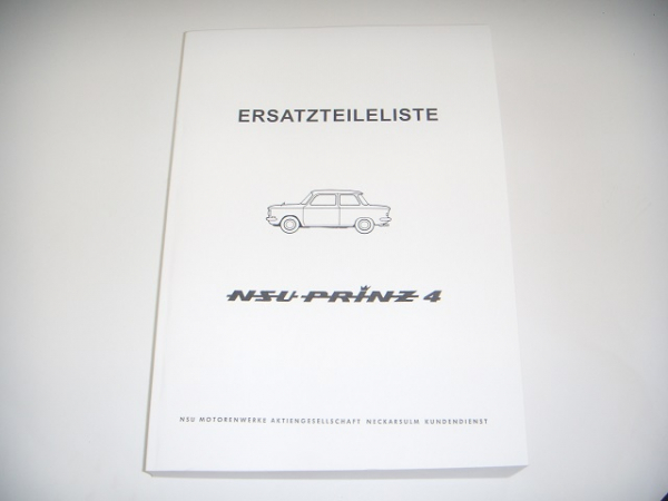 Catalogo di ricambi NSU Prinz 4