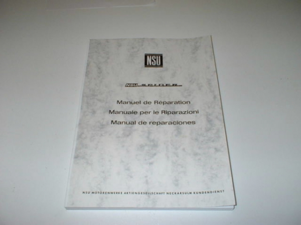 Manuale di riparazione NSU Wankelspider