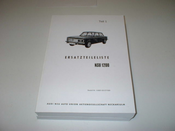 Ersatzteilkatalog NSU Prinz 1200